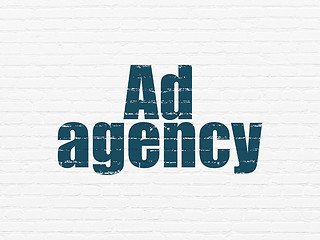 Image showing Marketing concept: Ad Agency on wall background