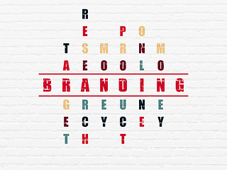 Image showing Advertising concept: Branding in Crossword Puzzle