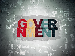 Image showing Political concept: Government on Digital Paper background