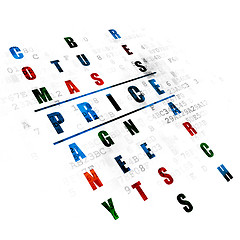 Image showing Marketing concept: Price in Crossword Puzzle