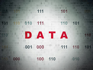 Image showing Information concept: Data on Digital Paper background