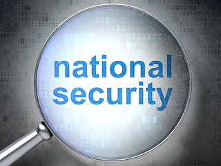 Image showing Privacy concept: National Security with optical glass