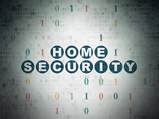 Image showing Safety concept: Home Security on Digital Paper background