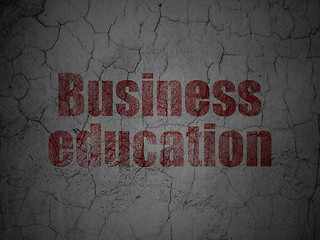 Image showing Learning concept: Business Education on grunge wall background