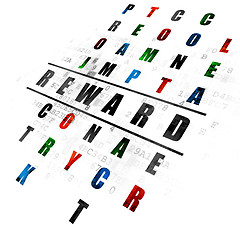 Image showing Business concept: Reward in Crossword Puzzle