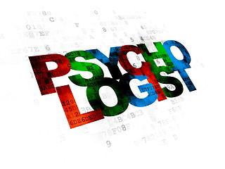 Image showing Healthcare concept: Psychologist on Digital background