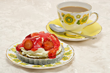 Image showing Cake and coffee