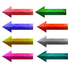 Image showing Set of Colorful Arrows