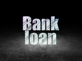 Image showing Currency concept: Bank Loan in grunge dark room