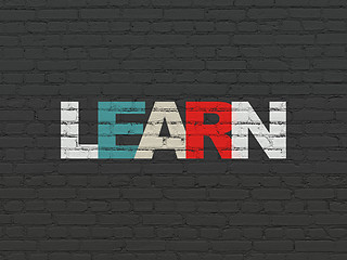 Image showing Education concept: Learn on wall background