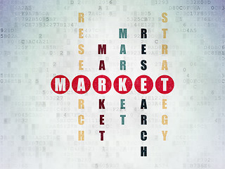 Image showing Marketing concept: Market in Crossword Puzzle