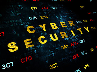 Image showing Protection concept: Cyber Security on Digital background