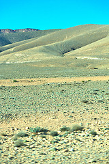 Image showing brown bush  in    valley  morocco     africa  mountain  