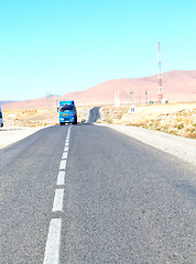 Image showing brown bush  in    valley  truck  mountain  