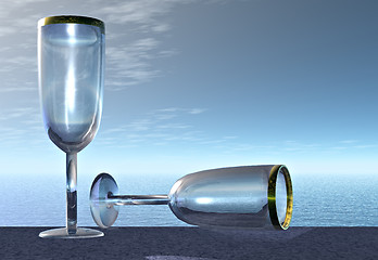 Image showing Abandoned glasses