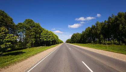 Image showing the asphalted road  