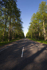 Image showing the asphalted road  