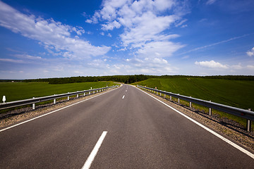 Image showing the asphalted road  