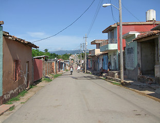 Image showing village street in Cuba