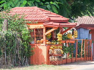 Image showing fruit stand in Cuba