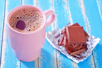 Image showing cocoa drink with chocolate