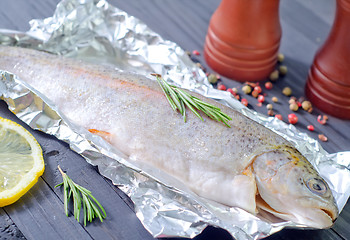 Image showing raw fish