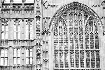 Image showing old in london  historical    parliament glass  window    structu