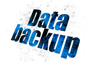 Image showing Information concept: Data Backup on Digital background