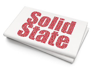 Image showing Science concept: Solid State on Blank Newspaper background