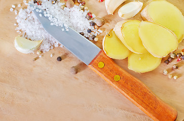 Image showing aroma spices on the board