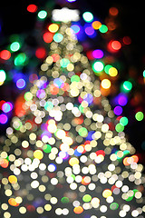 Image showing abstract christmas color lights background