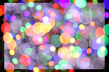 Image showing abstract christmas color lights background