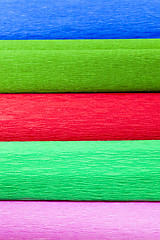 Image showing crepe paper . colored  