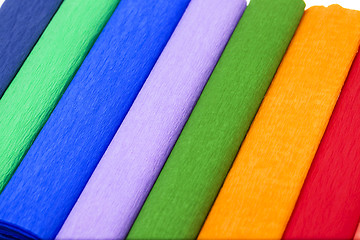 Image showing crepe paper . colored 