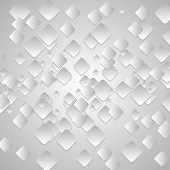 Image showing Grey tech geometrical vector background