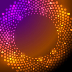 Image showing Shiny sparkling lights vector background