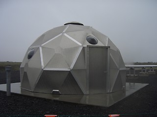 Image showing Steam well top at geothermal power plant