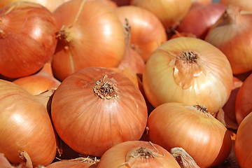 Image showing Pile of onions
