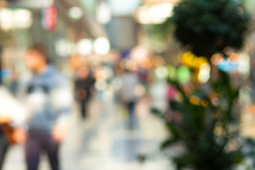 Image showing blurred background of shopping center