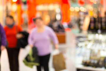 Image showing blurred background of shopping center