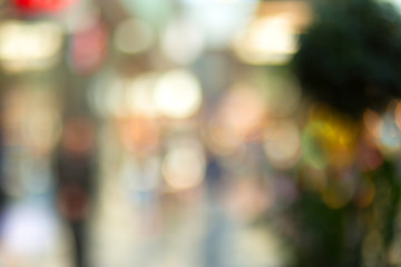 Image showing blurred background of shopping center