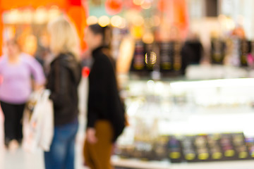 Image showing blurred background of shopping center