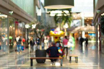 Image showing blurred background of shopping center