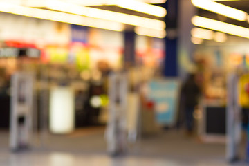 Image showing blurred background of shopping center