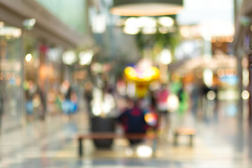 Image showing blurred background of shopping center