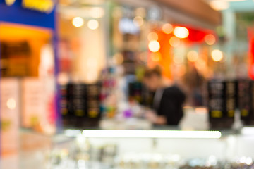 Image showing blurred background of shopping center