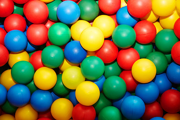 Image showing Multicolored plastic balls