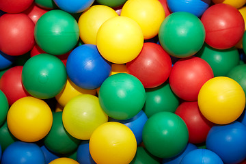 Image showing Multicolored plastic balls