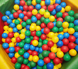 Image showing Multicolored plastic balls