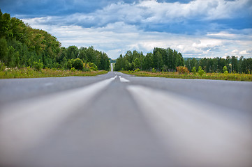 Image showing empty countryside road